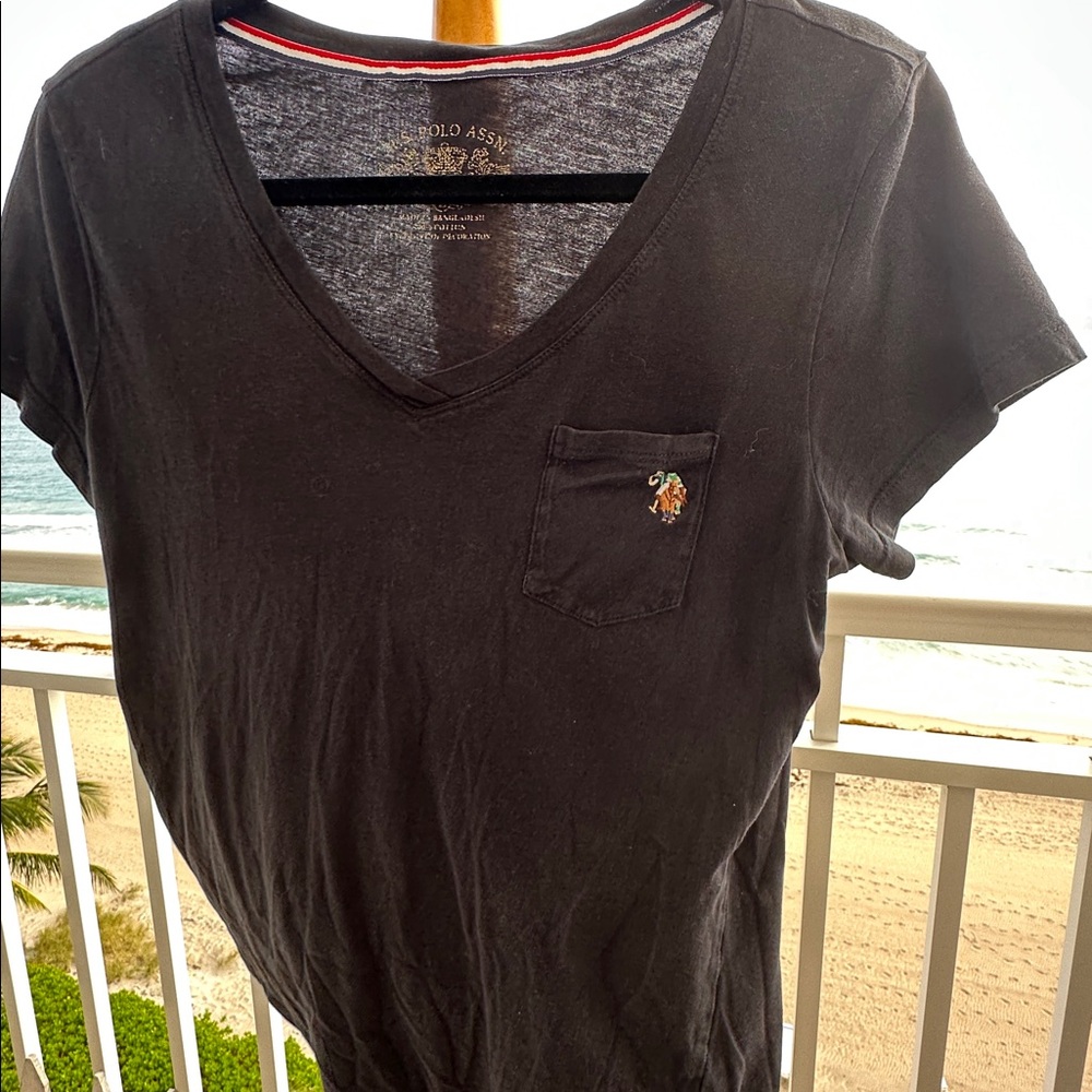 Polo Ralph Lauren Black V-Neck Tee